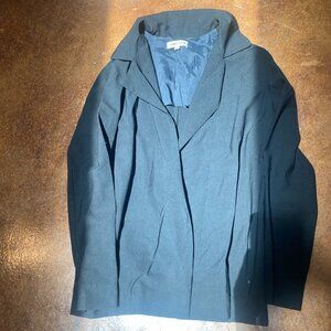Jaimei Chen Runway Designer Flowy Black Blazer size 2